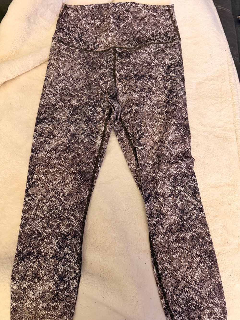 Fabletics Brown & Black Snake-Print Leggings